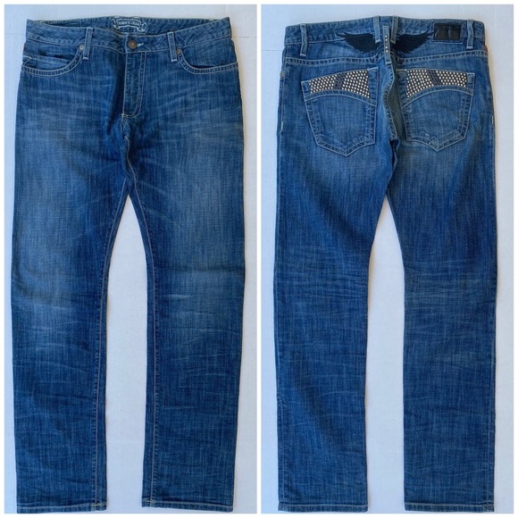 New ROBINS JEANS Slim Straight SZ 36 Jean - Picture 1 of 9
